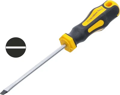 Tournevis plat 5mm magnétique - aimanté pour vis à fente - longueur 190mm - Photo 1/4