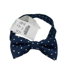 J.CREW CREWCUTS Bowtie Toddler Boys Navy Polka Dot One Size NWT Event Formal - Picture 1 of 9