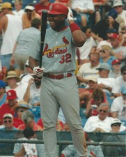 ST. LOUIS CARDINALS Roger Cedeno Unsigned 8x10 Photograph