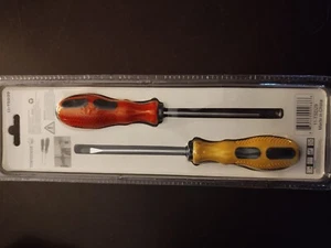 Top Zone tools 6" screwdriver set.  red and yellow color.  brand new! - Picture 1 of 2
