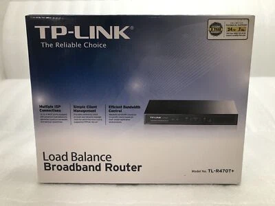 Used TP-Link TL-R470T+ 5 Port 10/100 Mbps Load Balance Broadband Router - Image 1 of 4
