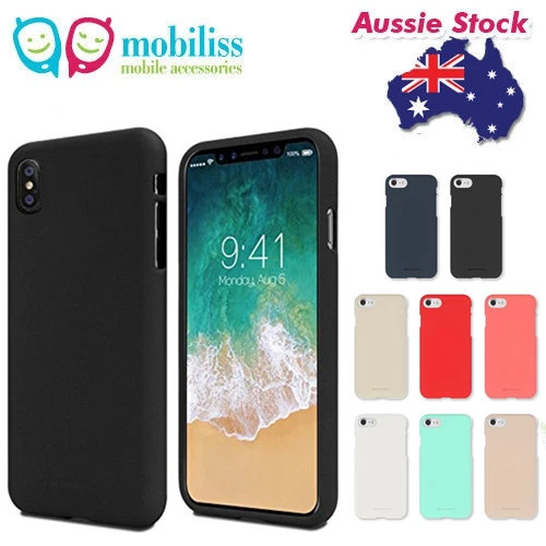 Genuine  Goospery Soft Feeling Jelly Case Matt Rubber For iPhone X  / Xs 5.8''  - image 1 of 1