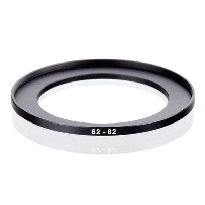 RISE(UK) 62mm-82mm 62-82 mm 62 to 82 Step Up Ring Filter Adapter black - Image 1 of 3