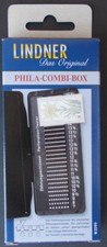 Lindner Phila-Combi Box. Combination perforation gauge and watermark tray.