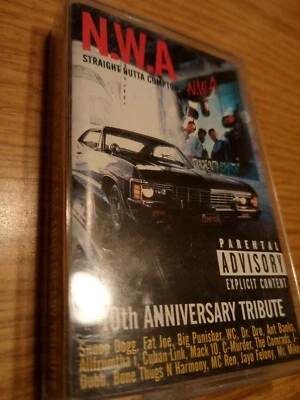 Vintage 90's NWA 10th Anniversary Tribute Cassette Tape Eazy E Ice Cube Snoop - Image 1 of 4