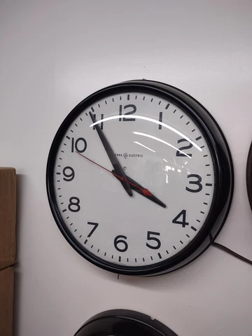 Vintage GE 19" Bakelite case 15" face Industrial Wall Clock Cover