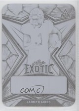 2022 Leaf Exotic Printing Plate Black Turtle 1/1 Jahmyr Gibbs #BA-JG1 Auto