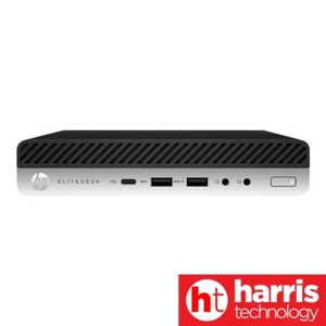 HP EliteDesk 800G3 Desktop Mini Intel i5-7500T 8GB 256GB SSD Win11 Wi-Fi - Picture 1 of 21
