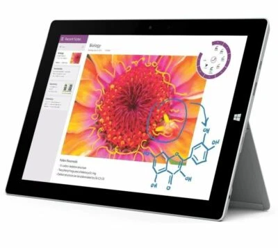 Microsoft Surface 3 WiFi + AT&T LTE 128GB Win 10 Atom Quad Core SSD  - Image 1 of 3