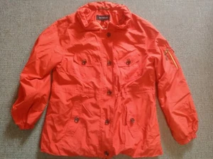 Orange Raincoat Jones New York Size Large. Tub 21 - Picture 1 of 13