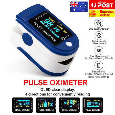 Professional Finger Pulse Oximeter Blood Oxygen Saturation Monitor Heart Rate • 17.95$