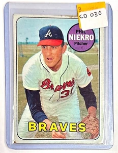 1969 Topps Phil Niekro . Atlanta Braves #355 CD030 - Picture 1 of 2