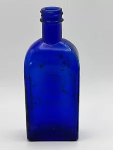 Vintage Kobaltblaue Glasflasche 9-K-948 - Bild 1 von 14