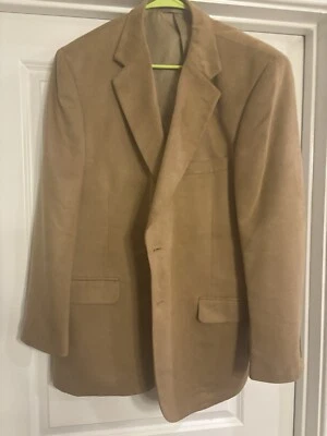 Blazer de gamuza Supra talla 46 de gamuza camel Boat House Row Foto 1 de 4