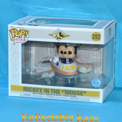 Disney - Mickey in the Mouse Plane Pop! Rides Vinyl Figure (RS) #292 - Изображение 1 из 3