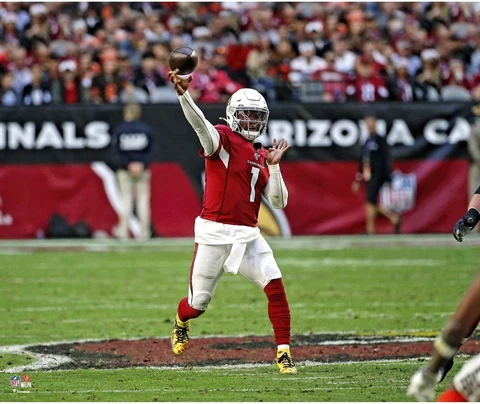Kyler Murray Arizona Cardinals Unsigned Throwing Action Photograph Cover