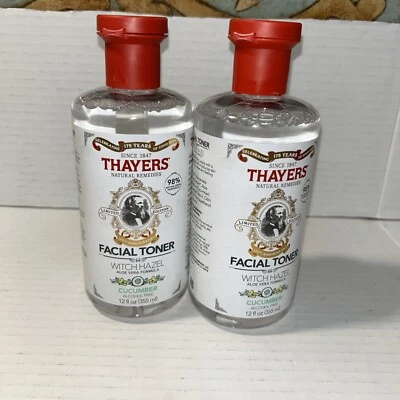 THAYERS Alcohol Free Unscented Witch Hazel Facial Toner w Aloe Vera 12oz 2 Pc. - Image 1 of 4