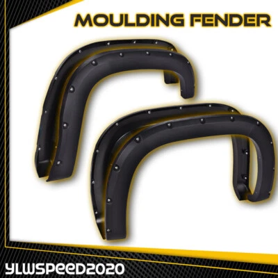 Fit For GMC Sierra 1500 2500HD 3500HD 2007-13 Pocket Rivet Offroad Fender Flares Foto 1 de 4