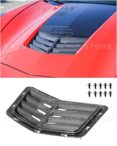 Ventilación de campana delantera de fibra de carbono pintada estilo Z06 para Corvette C7 - Imagen 1 de 12