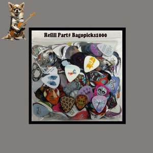 Bulk 1000 Guitar Pick Assorted Cool Designs Animals Religious Skulls Made in USA - Picture 1 of 2