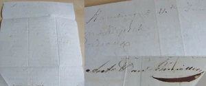 Kaufmann Anton Daniel Pehmöller (1802-1874): Letter Hamburg 1839 After Burgundy - Picture 1 of 11
