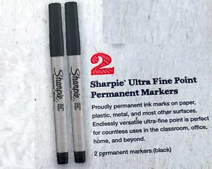 2x Sharpie Ultra Fine Point Permanent Markers Brand New - Picture 1 of 1