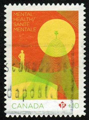 Canada sc#B16 Mental Health 2010, Unit from Booklet Bk, Used Cover