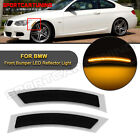 2x Smoked Front Bumper Side Marker Reflector For BMW E92 E93 325i 328i 330i 335i