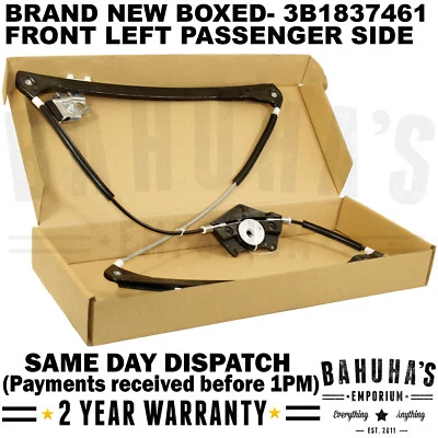 Skoda Superb / VW Passat B5 Front Left Window Regulator Electric 00-08 Passenger - Image 1 of 4