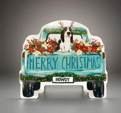 The Pioneer Woman Christmas Pick-Up Truck Shaped Cookie &Treat Storage Container