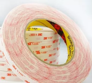 CLEAR 3M VHB Double Sided SELF ADHESIVE TAPE ~ 6mm, 8mm, 10mm, 15mm Wide Rolls - Picture 1 of 16