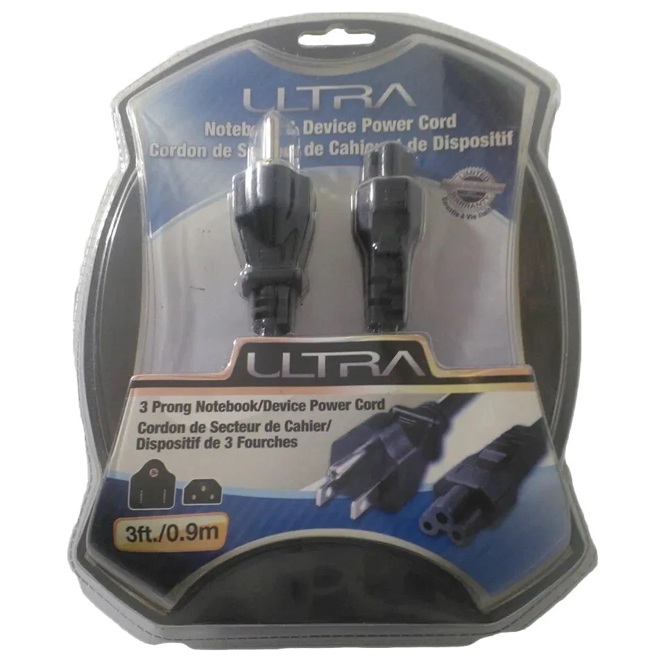 Ultra 3 Prong Notebook/Device Power Cord - Image 1 of 2