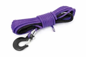 Rough Country Purple 1/4in Synthetic Winch Rope UTV, ATV - Picture 1 of 3