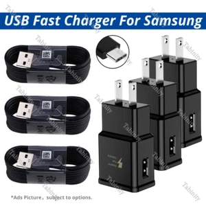 Adaptive USB Fast Charger Adapter For Android Samsung A50 51 52 53 Type C Cable - Picture 1 of 17