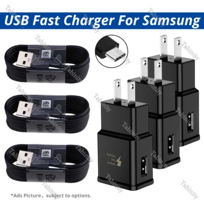 Adaptive USB Fast Charger Adapter For Android Samsung A50 51 52 53 Type C Cable - Image 1 of 4