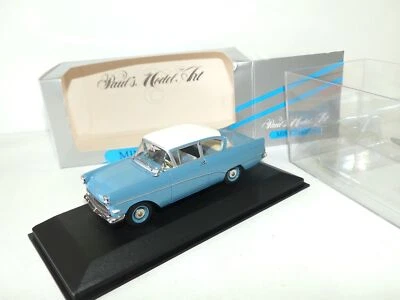 OPEL REKORD P1 LIMOUSINE 2 PORTES 1958-60 Bleu et Blanc MINICHAMPS 1:43 - Photo 1/2