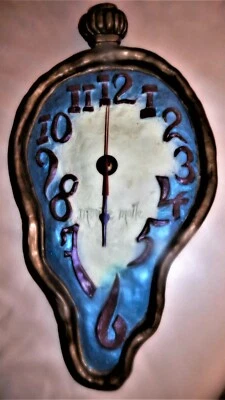 Salvador Dali melting clock by Monte Motte-Rare ~ONE OF A KIND ! RARE! - Image 1 of 3