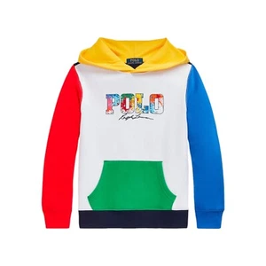 Polo Ralph Lauren Color Blocked Logo Hoodie Sweatshirt Kids Size Medium 10-12 - Picture 1 of 4