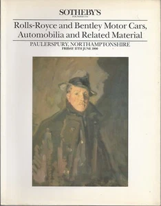 SOTHEBY’S ROLLS-ROYCE BENTLEY Motor Cars Automobilia Auction Catalog 1990 - Picture 1 of 1