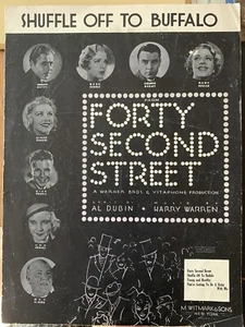 Partitura musical de Forty Second Street 1932 barajada a búfalo Powell/Keeler Q04 - Imagen 1 de 3