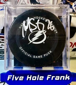 Martin St. Louis Authentic Autographed NHL Official Game Puck Tampa Bay - Picture 1 of 4