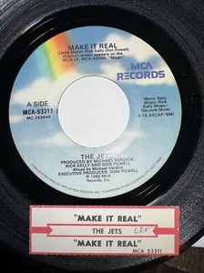THE JETS 45 Make It Real / Alla Tu - Picture 1 of 2