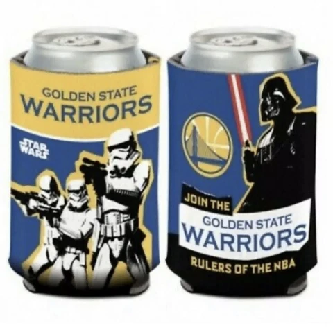 NEW Golden State Warriors Star Wars Coozie Can Cooler Storm Troopers Darth Vader Cover