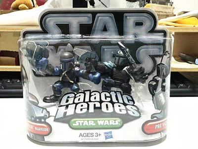 Star Wars Galactic Heroes Mandalorian Warrior & Pre Vizsla Toy Figure Set 2010 - Image 1 of 3