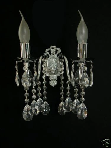 Cristallo Lampadario da Parete, Disponibile IN Oro O Silberfarben. 20 Modelli - Immagine 1 di 1