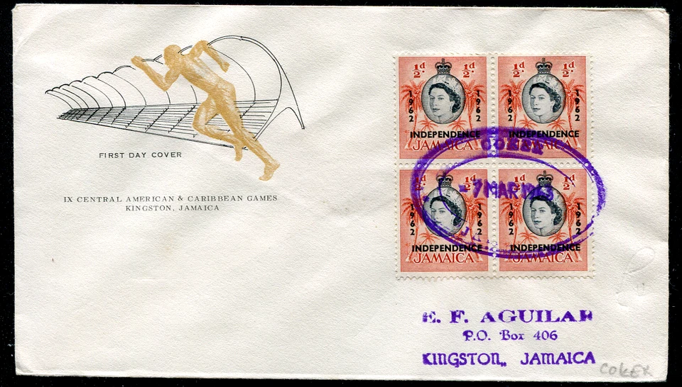 JAMAICA (25193): COKER matasellos/TRD cancelar/cubierta 1963 Foto 1 de 1