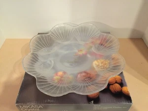 1983 Mikasa #RC154 Kristall 12" Runde Austernmuster Platte - Bild 1 von 5