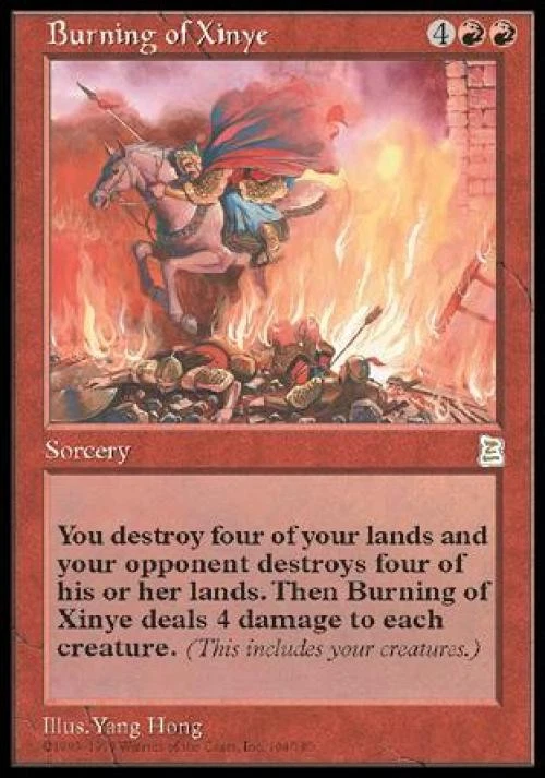 Burning of Xinye - Light Play MTG Portal Three Kingdoms - Image 1 of 1