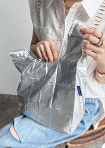 Baggu Baby Silver Reusable Nylon Tote Spring/Summer 2025 Used - Picture 1 of 5