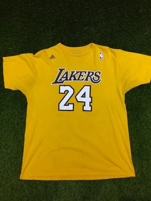 Vintage Adidas Los Angeles Lakers Kobe Bryant T-Shirt Jersey Size XL  - Image 1 of 4